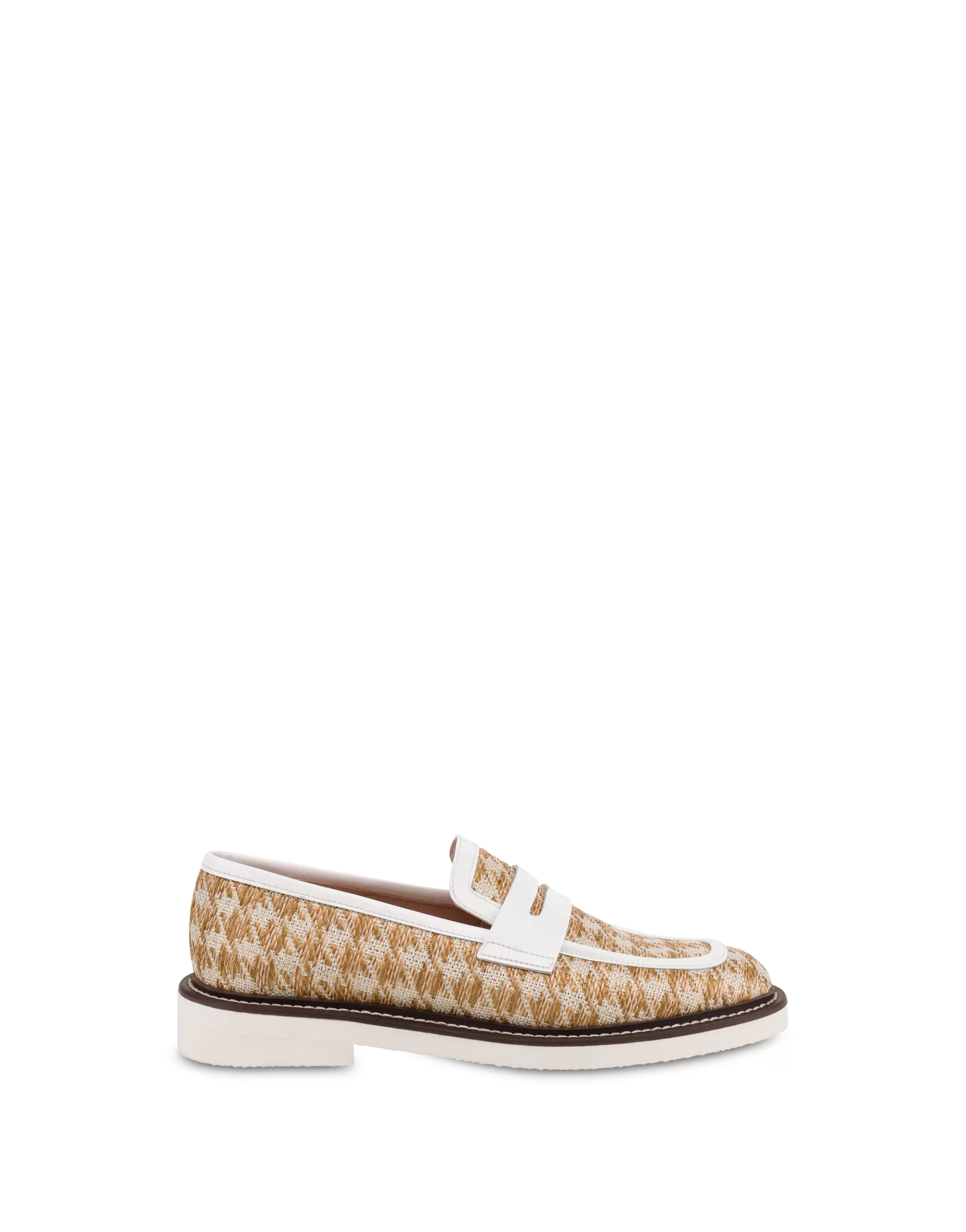 Shop POLLINI Mocassini Sand/White