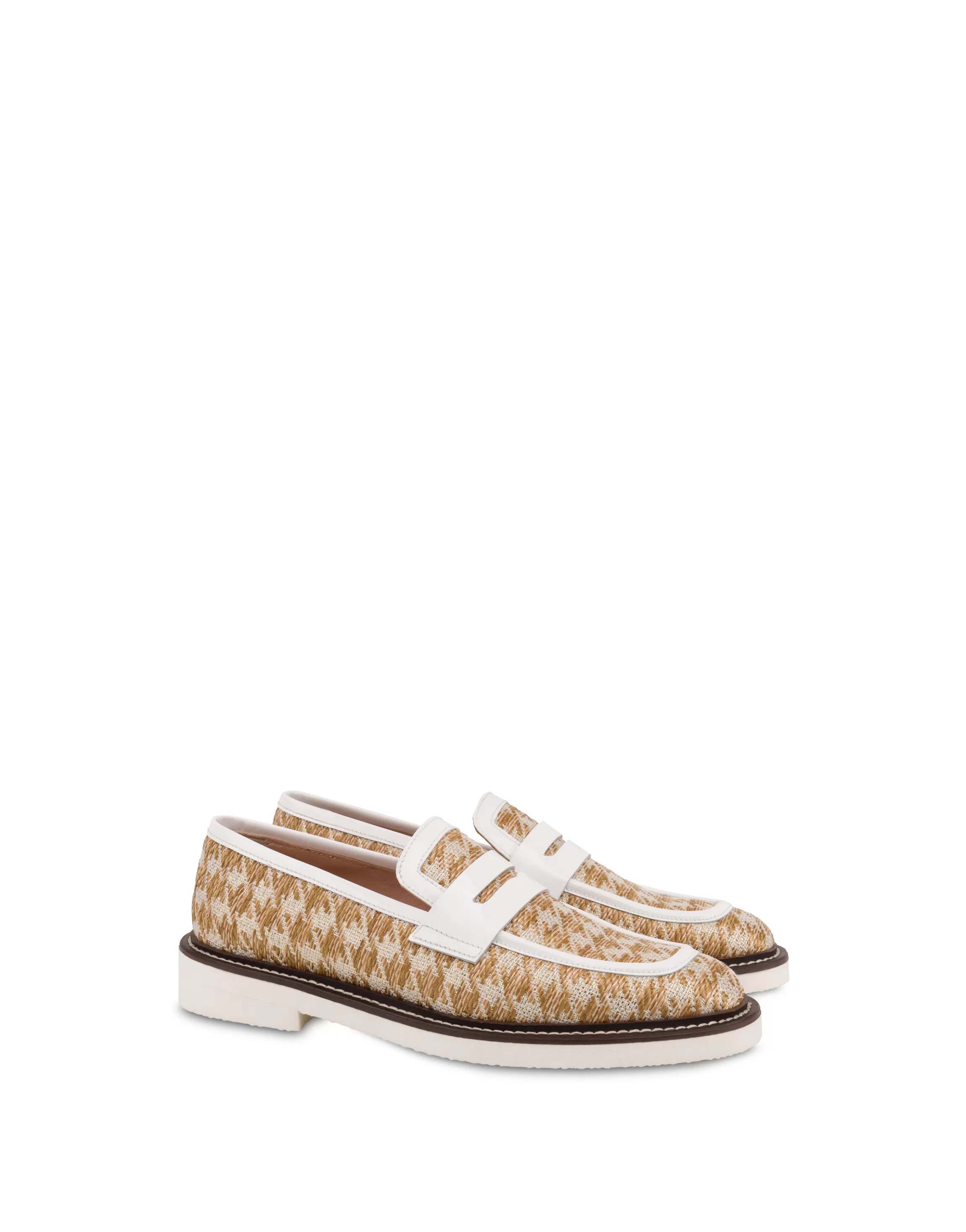 Shop POLLINI Mocassini Sand/White