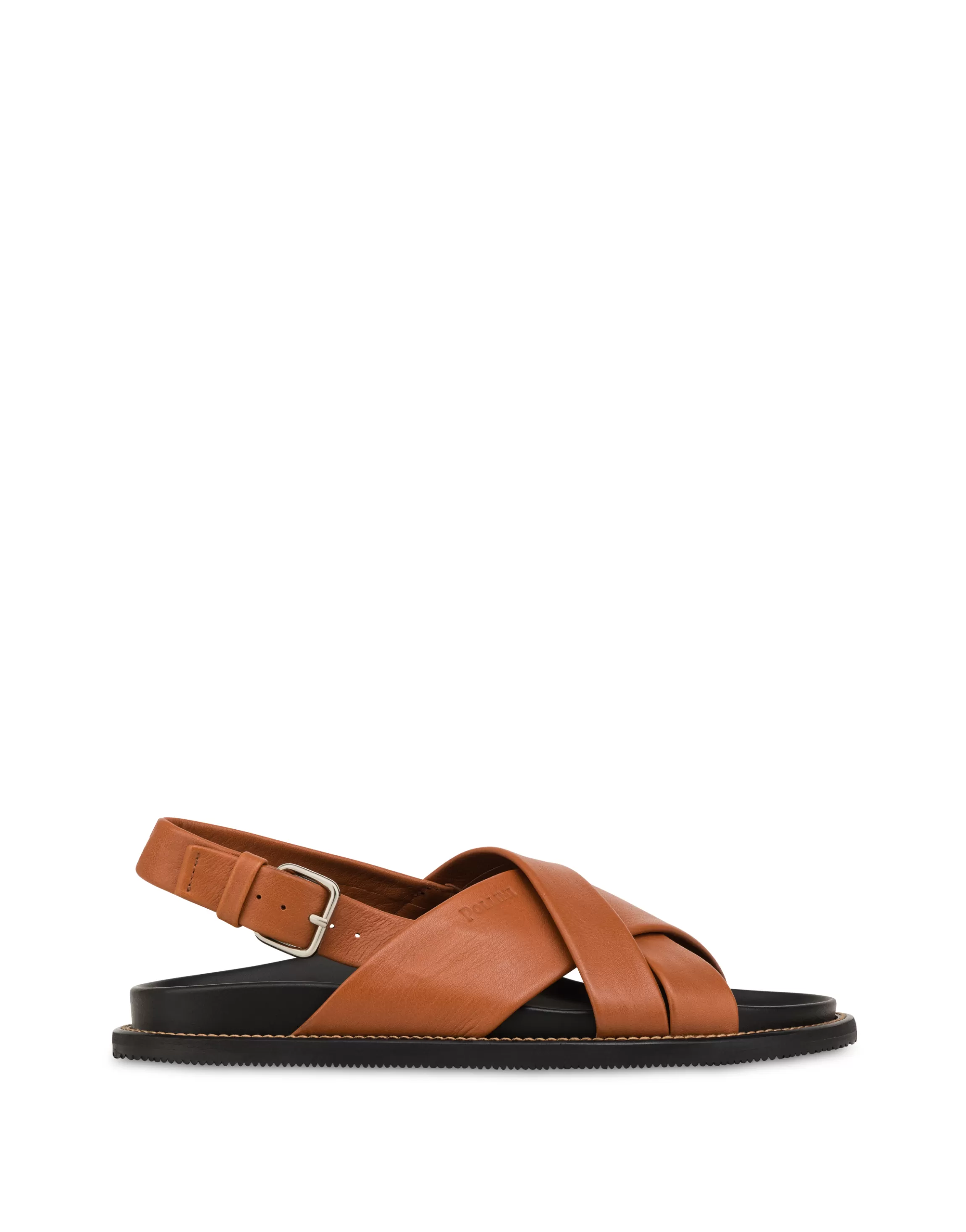 Outlet POLLINI Sandali Hide/Dark Brown