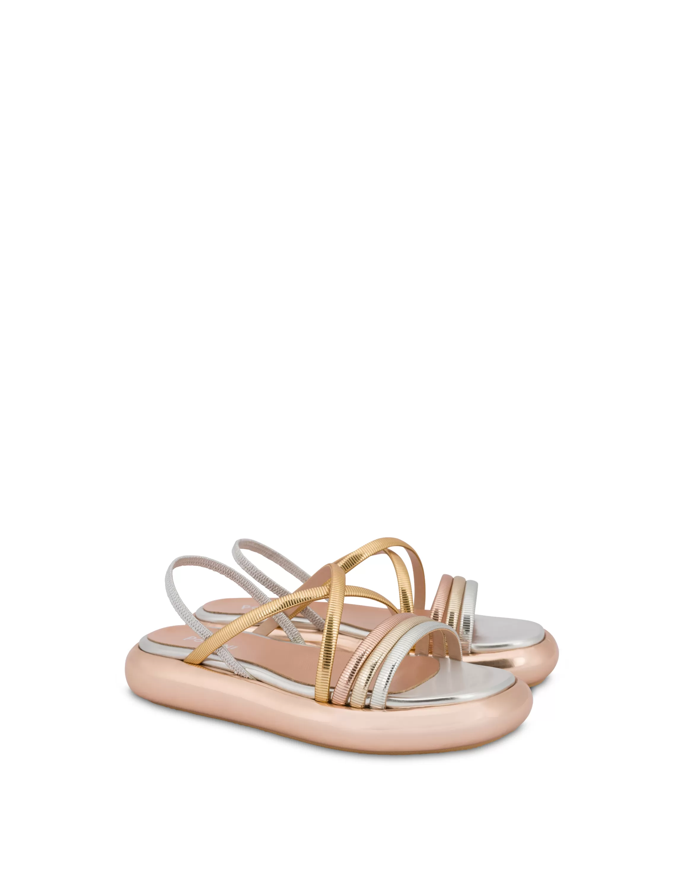 Clearance POLLINI Sandali Argento/Platino/Rame/Oro