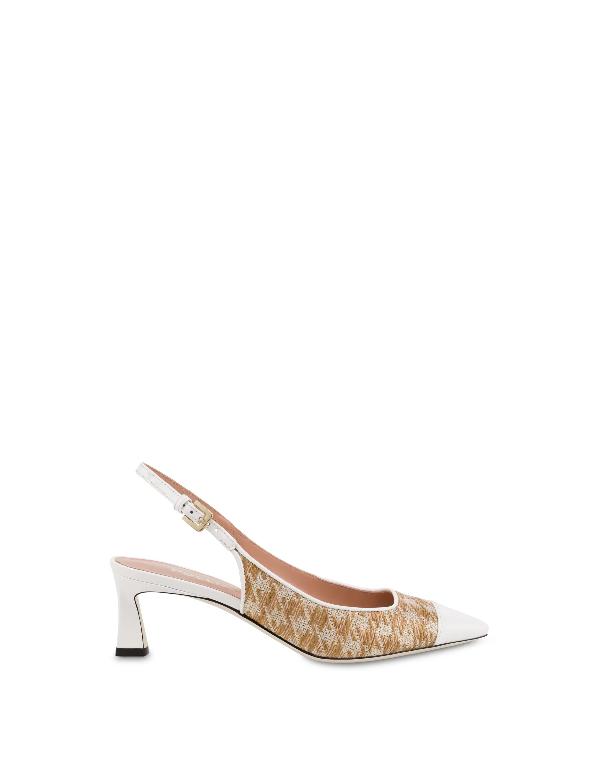 Hot POLLINI Slingback Sand/Bianco