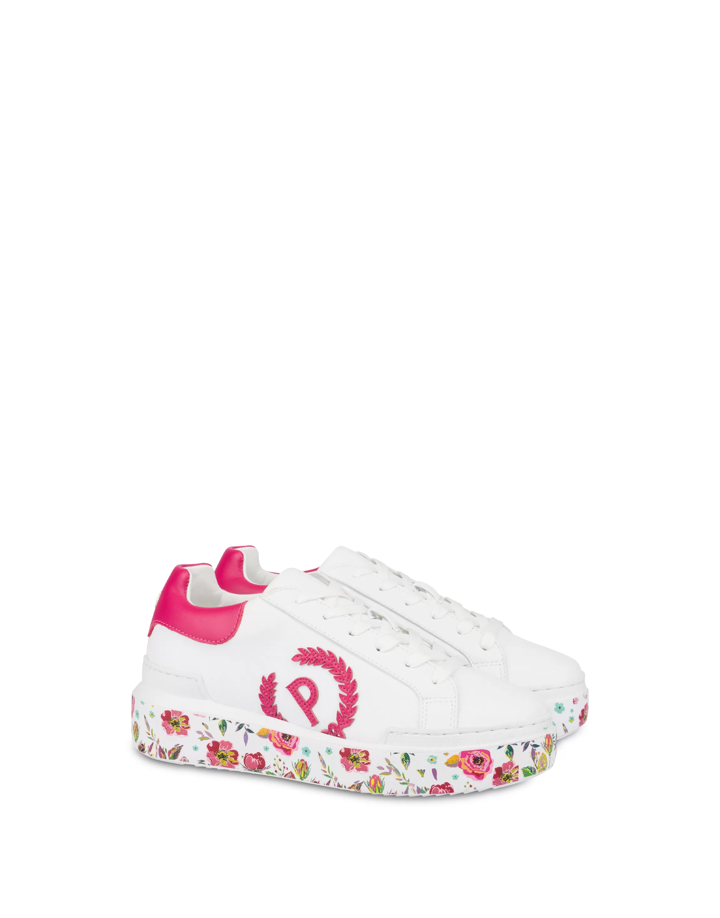 Outlet POLLINI Sneakers Bianco/Bouganville