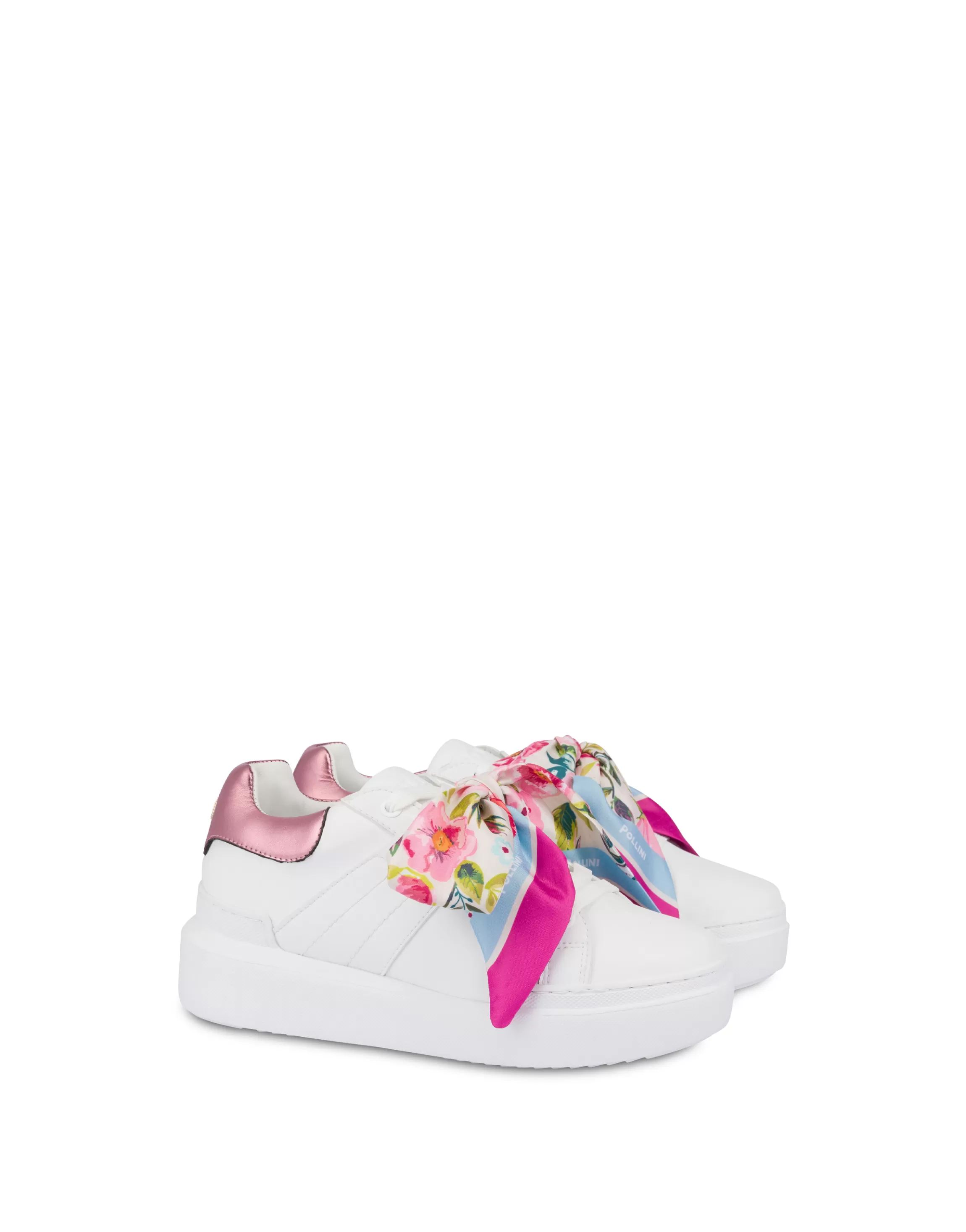 Discount POLLINI Sneakers Bianco/Rosa